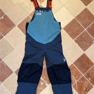 Helly Hansen Blue Colorblock Kids Snow Bib Overalls